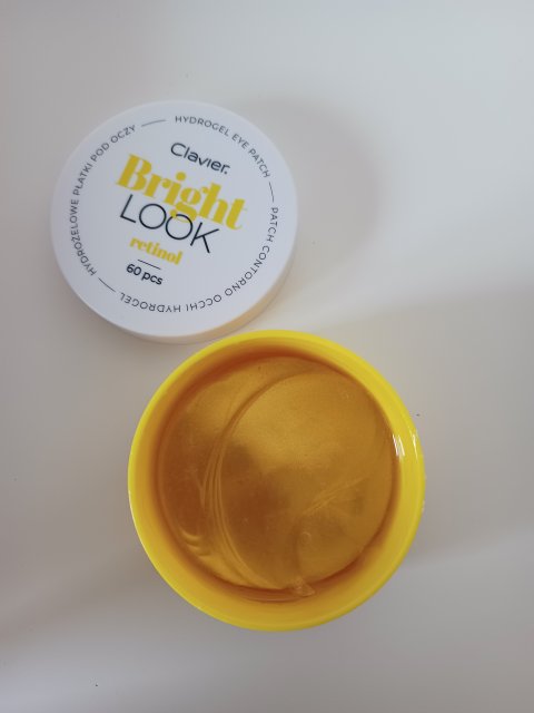 Clavier Żelowe Płatki pod Oczy, wygładzające, odświeżające, Bright Look Clavier, Retinol, 60 szt.