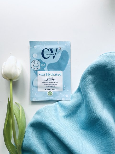CV Hydrożelowe płatki pod oczy, Stay Hydrated, Kwas hialuronowy i aloes