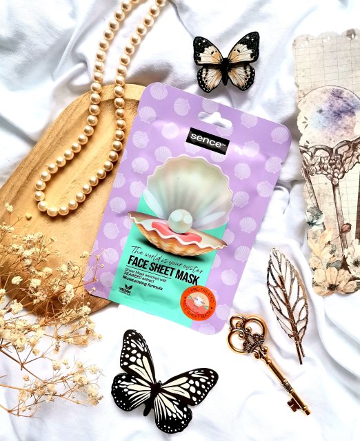 Sence Essentials Maska do twarzy w płacie, The World is Your Oyster, Ekstrakt z wodorostów