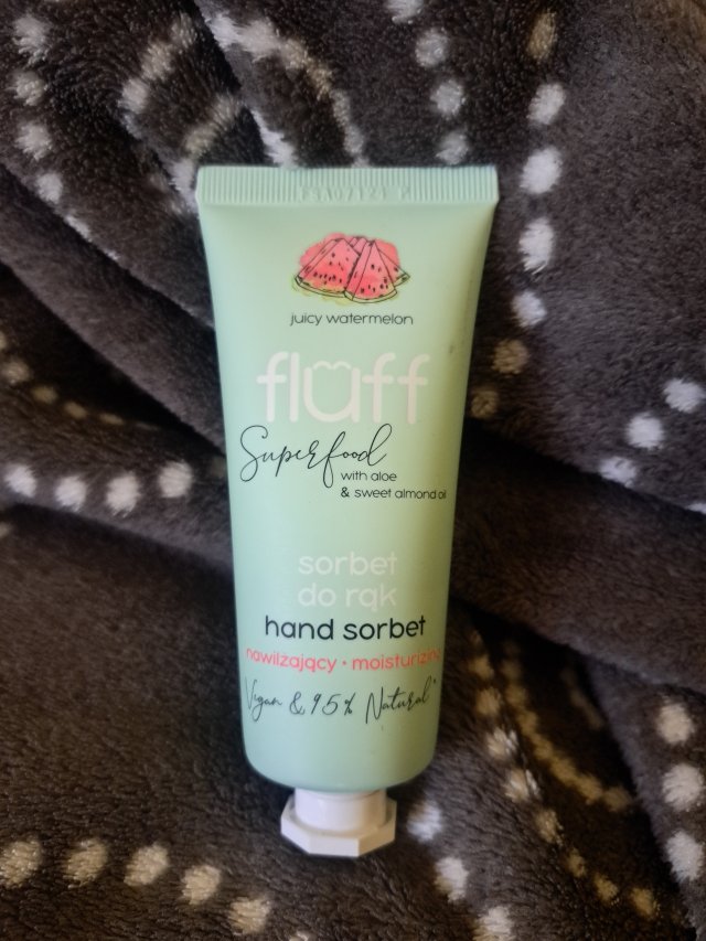 Fluff Superfood, Sorbet do rąk, Juicy Watermelon, Nawilżający