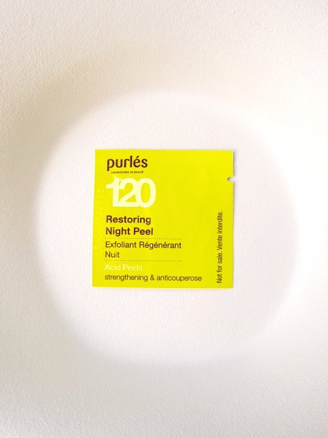 Purlés 120 Restoring Night Peel, Eksfoliujący krem wzmacniający