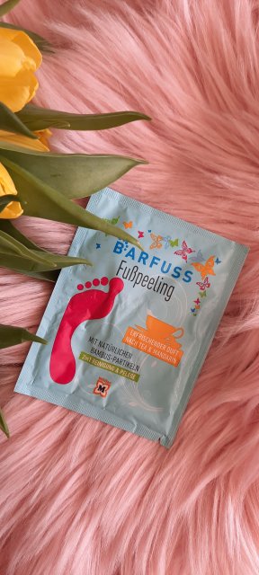 Barfuss Peeling do stóp, Mit Natürlichen Bambus- Partikeln, Duft Nach Tea & Mandarin
