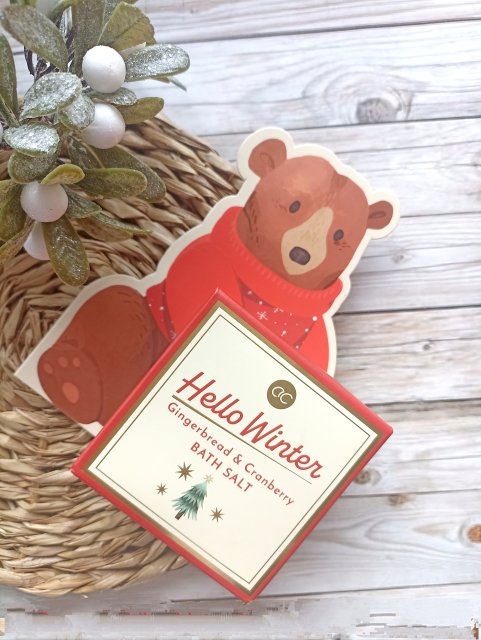 Accentra Sól do kąpieli, Hello Winter, Gingerbread & Cranberry Bath Salt 