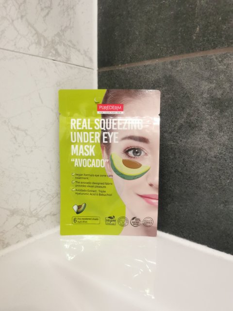 Purederm Płatki pod oczy, Real Squeezing Under Eye Mask, Avocado