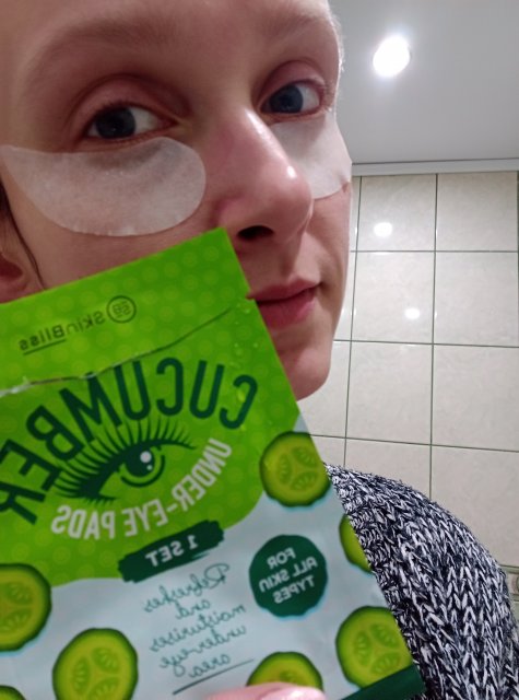 SkinBliss Płatki pod oczy, Cucumber, Każdy rodzaj skóry