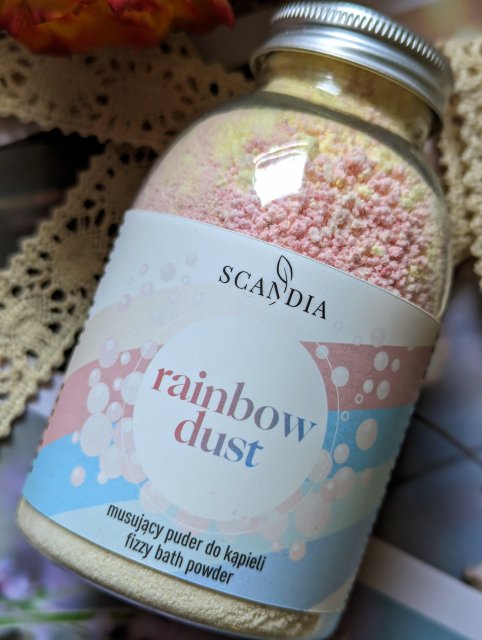 Scandia Cosmetics Puder do kąpieli, Musujący, Rainbow Dust