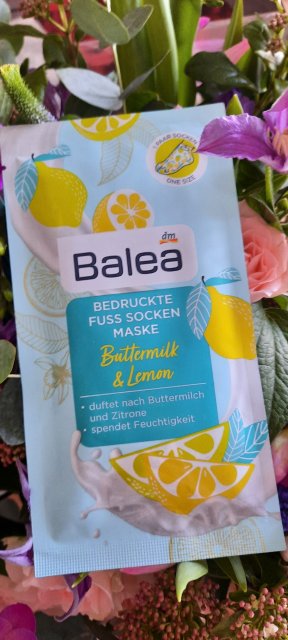 Balea Maska do stóp w skarpetkach, Buttermilk & Lemon