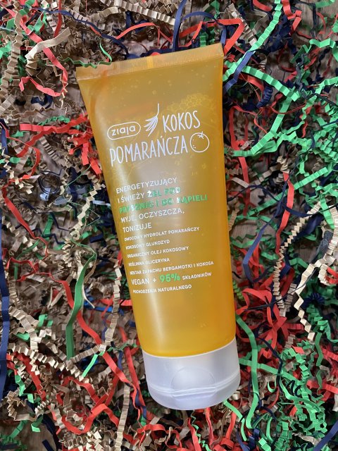 Ziaja Kokos Pomarańcza, Żel pod prysznic i do kąpieli, Energetyzujący i świeży
