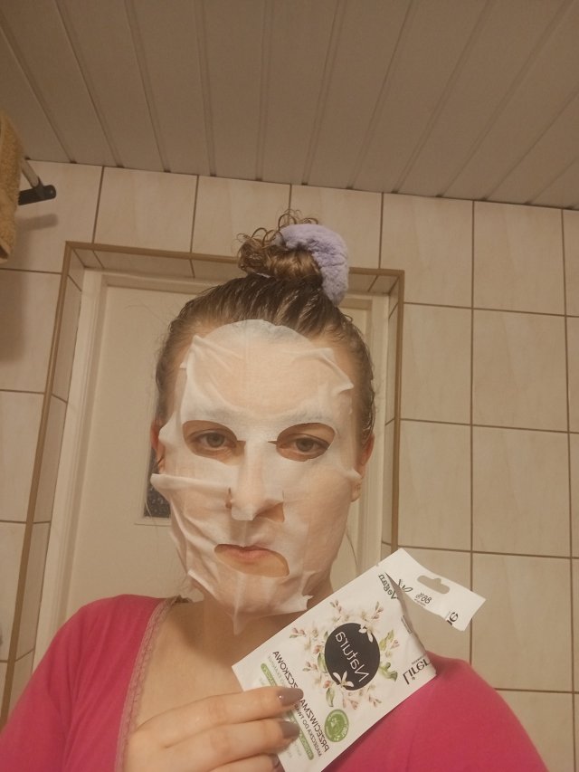 Lirene Dermoprogram, Natura, Maseczka do twarzy na bio tkaninie, Przeciwzmarszkowa, Hydrolat z kwiatów pomarańczy