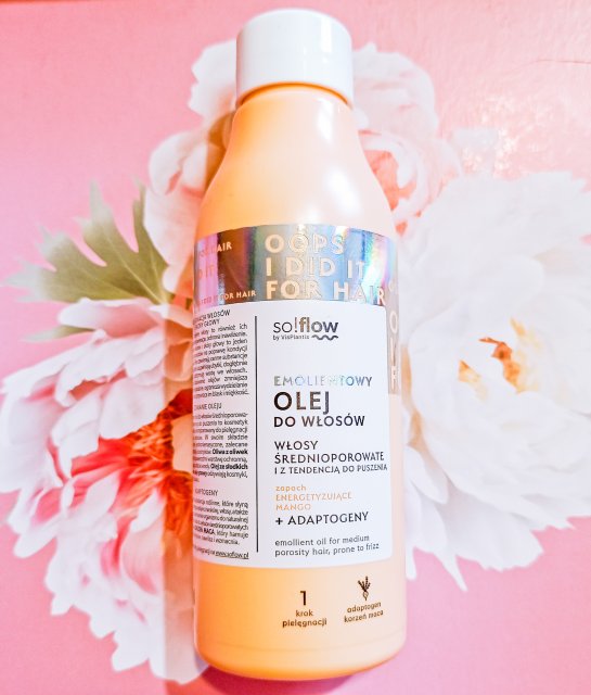 Vis Plantis so!flow, Olej do włosów, Emolientowy, Włosy średnioporowate z tendencją do puszenia, Energetyzujące mango