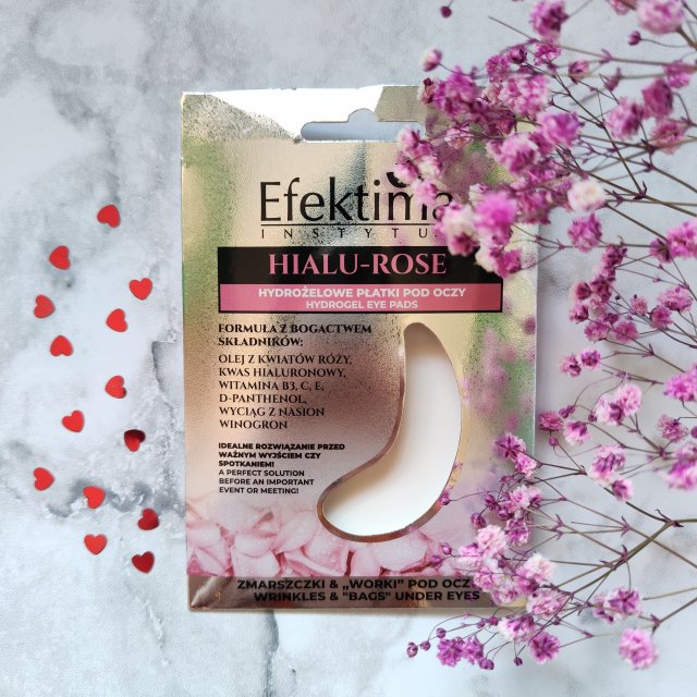 Efektima Hialu-Rose, Hydrożelowe płatki pod oczy, Zmarszczki  & 