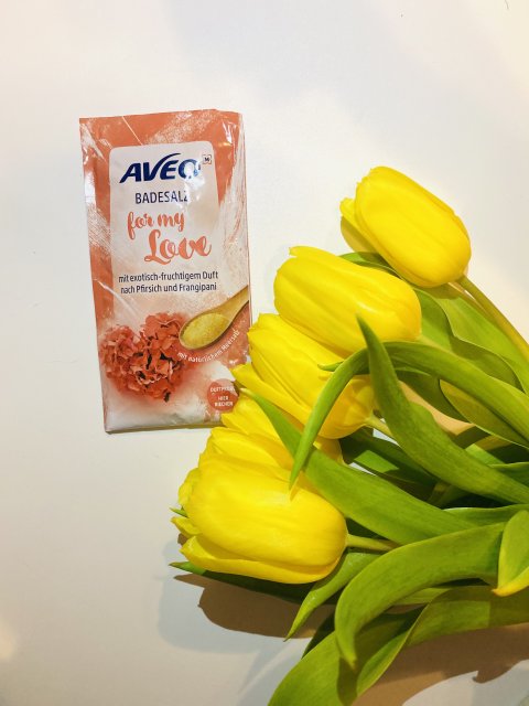 Aveo Sól do kąpieli, For my Love, Pfirsich & Frangipani