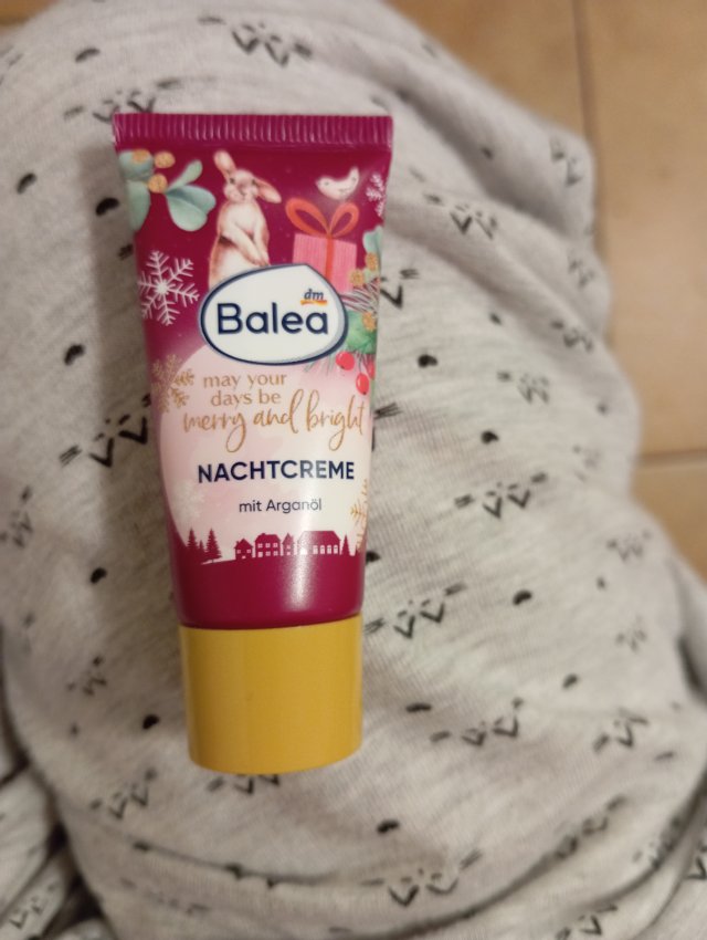 Balea Krem do twarzy, May Your Days Be Merry And Bright, Na noc, Z olejkiem arganowym