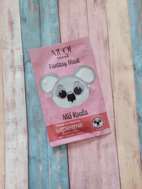 NIUQI Young, Fantasy Mask, Maska do twarzy na tkaninie, Ujędrnienie, Miś Koala