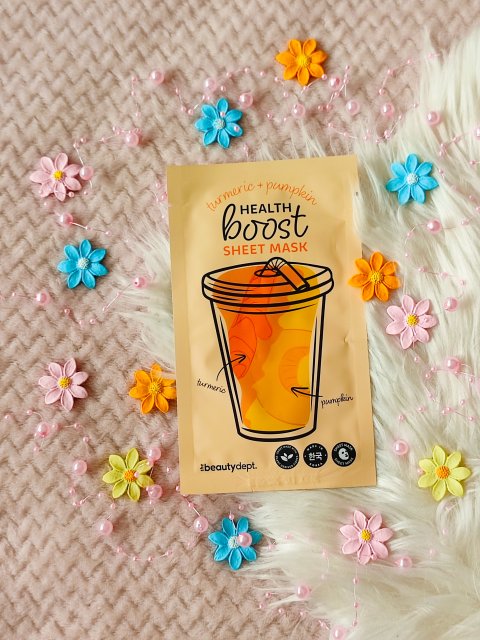 The Beauty Dept. Maseczka do twarzy w płacie, Health Boost, Turmeric + Pumpkin