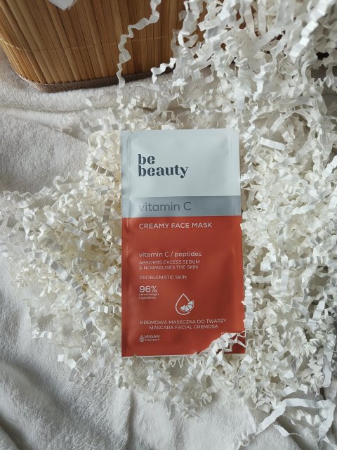 BeBeauty Maska do twarzy, Vitamin C, Kremowa, Skóra problematyczna