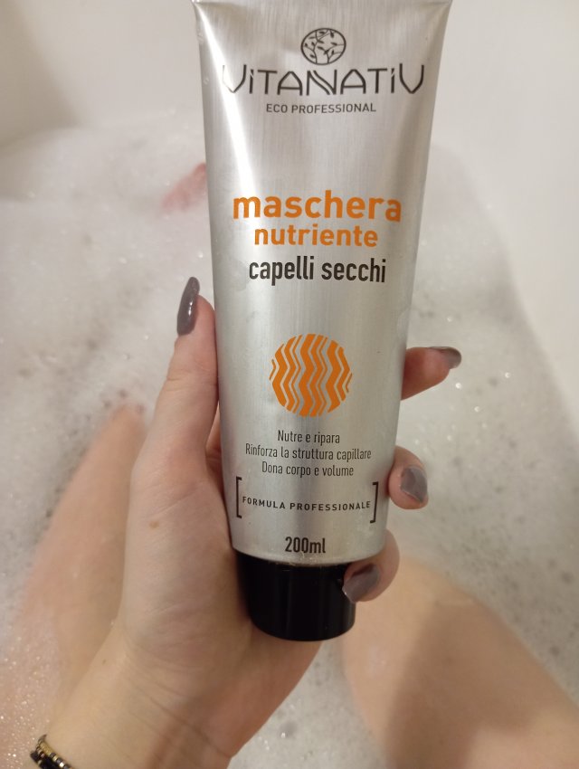 Vitanativ Maska do włosów, Maschera Capelli Secchi, Do włosów suchych 