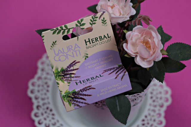 Laura Conti Balsam do ust, Herbal, Ekstrakt z szałwii i aromat dzikich ziół
