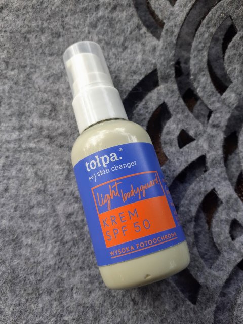 Tołpa my skin changer, Krem do twarzy, Light Bodyguard, SPF 50 PA++++, Wysoka fotoochrona