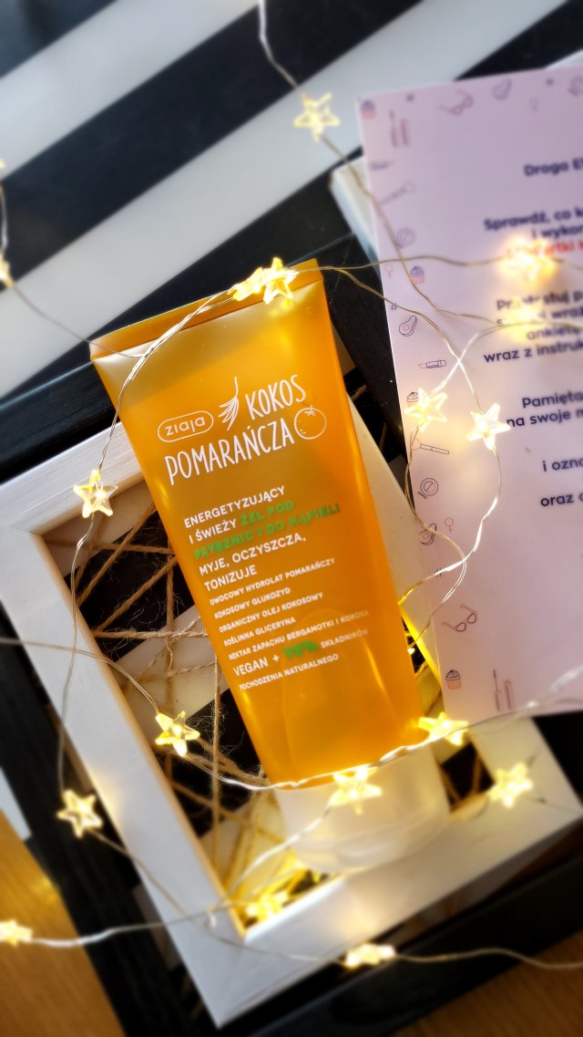 Ziaja Kokos Pomarańcza, Żel pod prysznic i do kąpieli, Energetyzujący i świeży