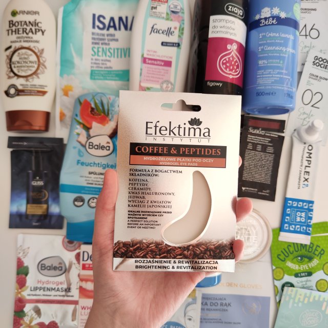 Efektima Coffee & Peptides, Płatki pod oczy, Hydrożelowe, Rozjaśnienie i Rewitalizacja 
