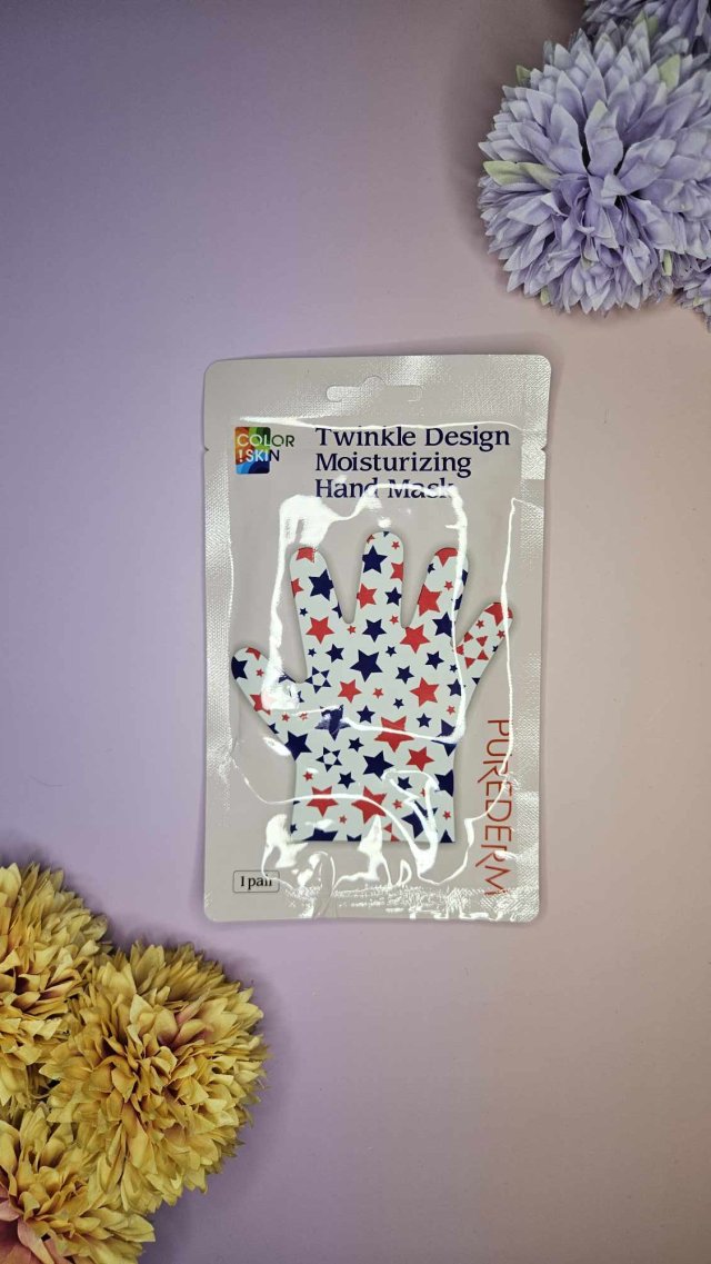 Purederm Maska na dłonie w rękawiczkach, Twinkle Design, Nawilżająca