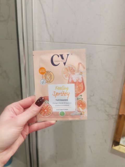 CV CadeaVera Maseczka do twarzy w płacie, Feeling Spritzy