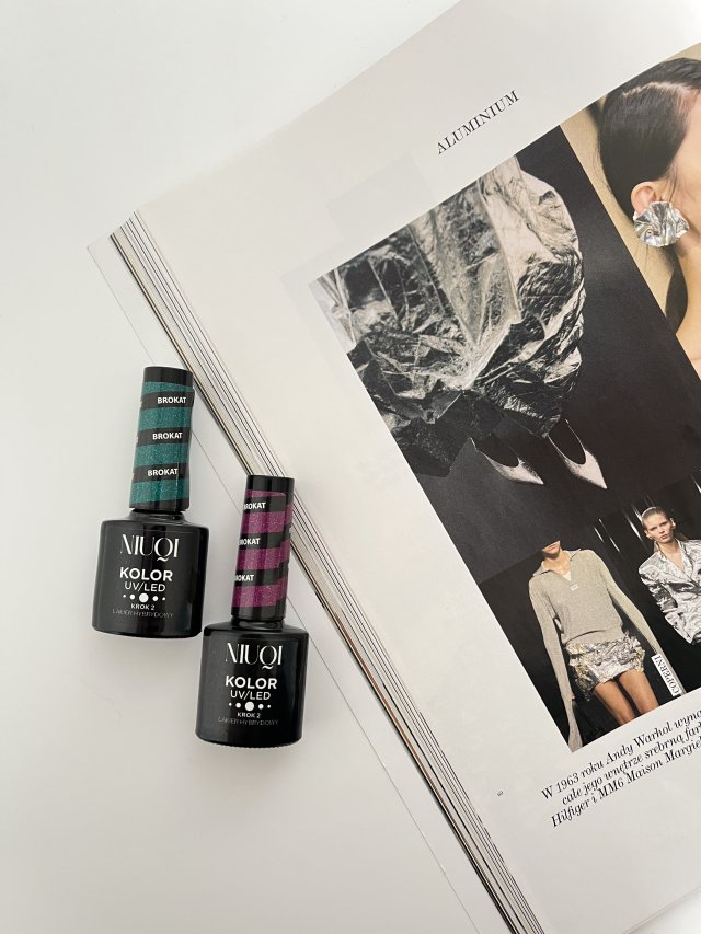 Lakiery hybrydowe NIUQI Brokat 
