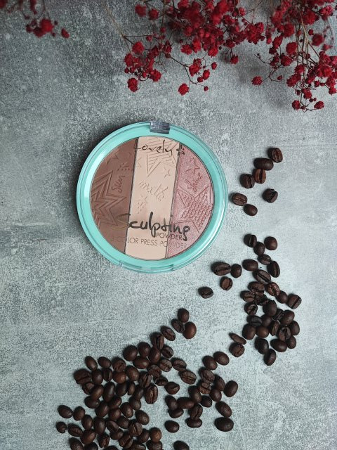 Lovely Sculpting Powder, Puder do konturowania twarzy 3 w 1
