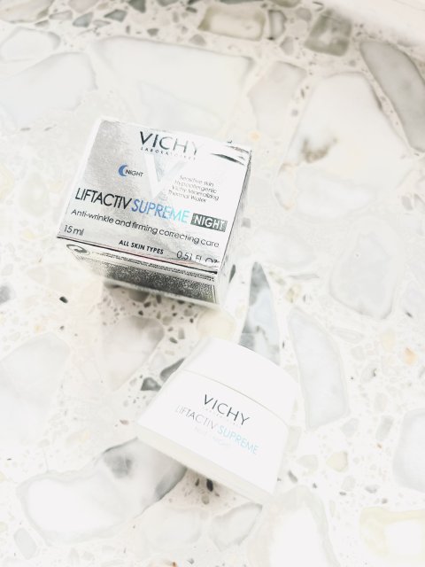 VICHY Laboratoires Liftactiv Supreme, Krem do twarzy, Ujędrniająco - przeciwzmarszczkowy, Na noc, Z efektem liftingującym