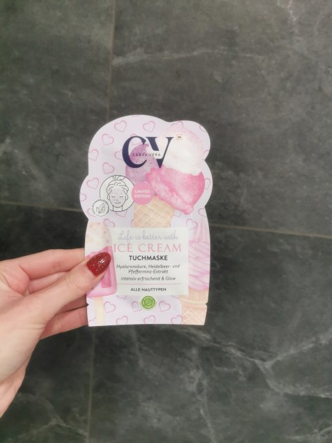 CV CadeaVera Maseczka do twarzy w płacie, Life is beautiful with Ice Cream