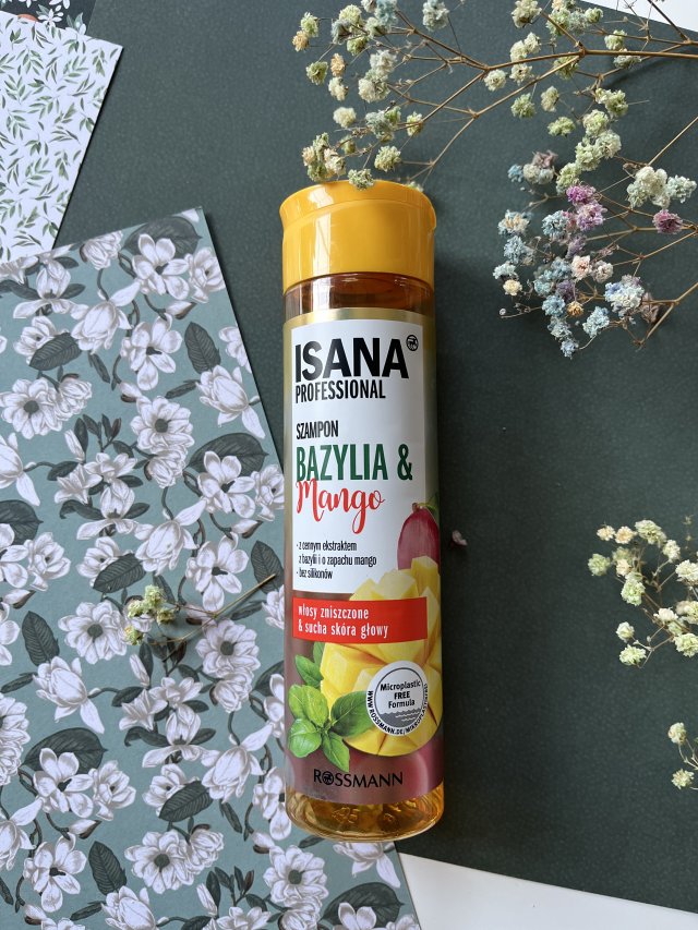 Isana Professional, Szampon do włosów, Bazylia & Mango