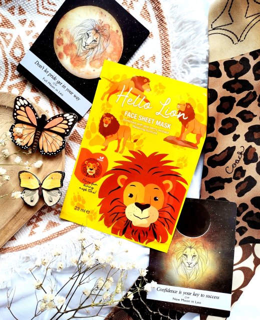 Maxbrands Marketing B.V. Face Sheet Mask, Maseczka do twarzy w płacie, Hello Lion