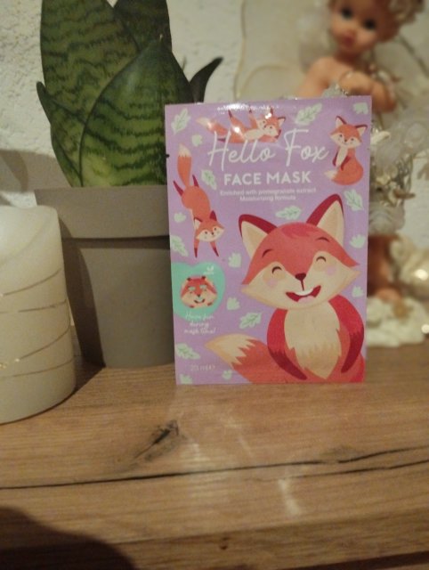 Maxbrands Marketing B.V. Maseczka do twarzy w płacie, Hello Fox, Ekstrakt z granatu