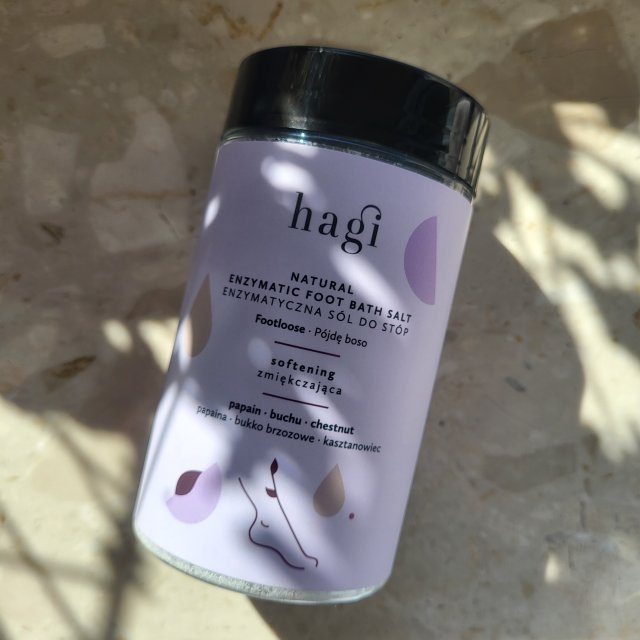 Hagi Cosmetics Sól do stóp, Enzymatyczna, Pójdę boso, Zmiękczająca, Papaina, Bukko brzozowe, Kasztanowiec 
