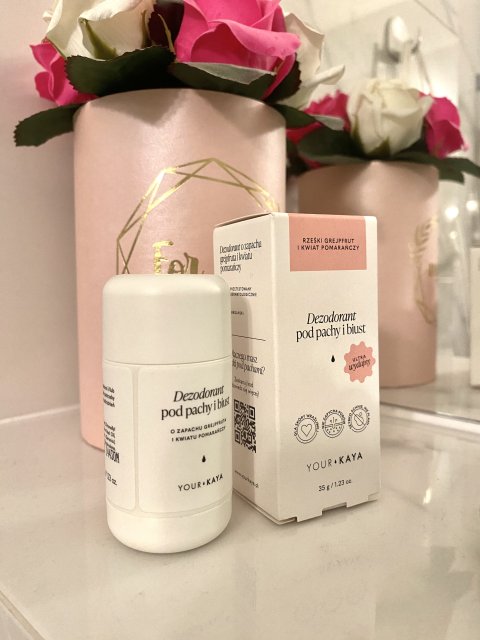 Your KAYA Delikatny dezodorant pod pachy i biust, Rześki grejpfrut i kwiat pomarańczy