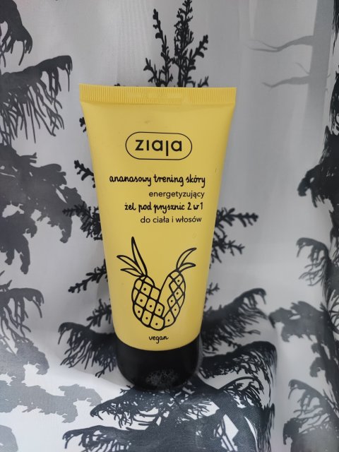Ziaja Ananasowy trening skóry, Żel pod prysznic do ciała i włosów, 2w1, Energetyzujący