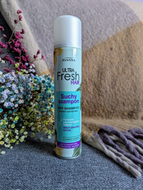 Joanna Suchy szampon do włosów, Ultra Fresh Hair, Formuła pochłaniająca sebum, Clean & Classic