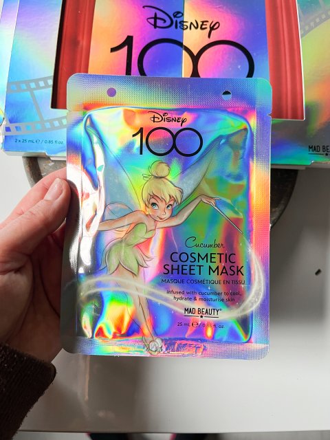 Mad Beauty Maska do twarzy w płacie, Disney, 100, Cucumber, Dzwoneczek