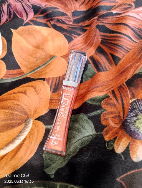 L'Oréal Glam Shine, Błyszczyk do ust, nr 187 Aqua Mandarin