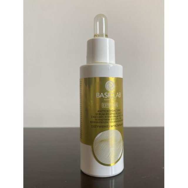 BasicLab Dermocosmetics, Esteticus Serum, Serum do twarzy, Antyoksydacyjne, Regenerujące, 6% ascorbyl, 0,5% koenzym Q10, Odżywienie i wygładzenie