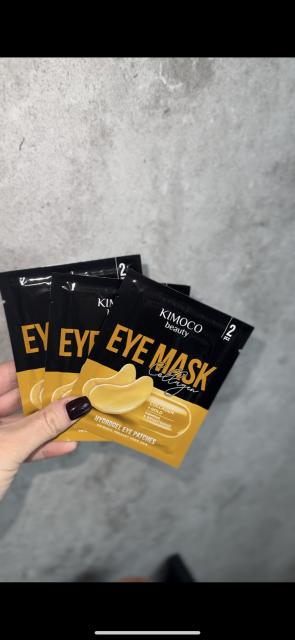 Kimoco Beauty Płatki pod oczy, Hydrożelowe, Collagen & Gold, Ujędrniająco-rozświetlające