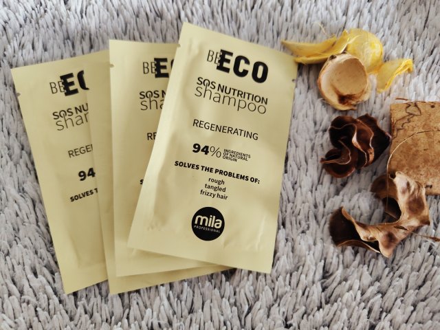 Mila Professional Szampon do włosów, Be Eco, SOS Nutrition, Regenerujący