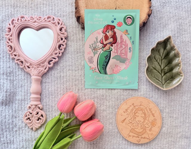 Disney Beauty & Care Maska do twarzy w płacie, Ariel
