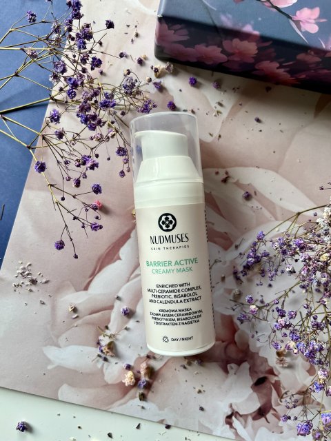 Nudmuses Barrier Active Creamy Mask, Kremowa maska z ceramidami i prebiotykiem 