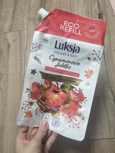 Luksja Creamy & Soft, Mydło w płynie, Kremowe, Cynamonowe Jabłko