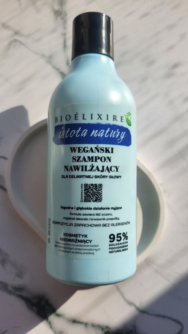 Bioélixire Szampon do włosów, Istota Natury, Wegański, Nawilżający, Dla delikatnej skóry głowy