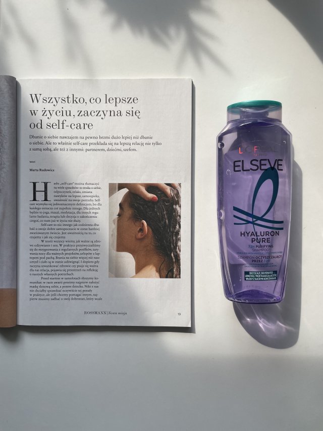 L'Oréal Elseve, Szampon do włosów, Hyaluron Plump, Wypełniający nawilżeniem, Włosy odwodnione