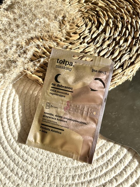 Tołpa Masking, Maseczka do twarzy, Na dobranoc, Cica, Regenerujaca