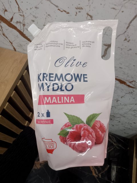 Olive Mydło w płynie, Kremowe, Malina